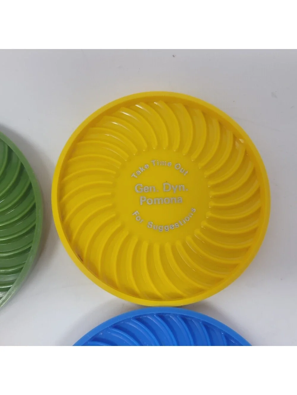 Vintage General Dynamics Pomona Ritepoint Coasters Set of 6 Aviation Aerospace